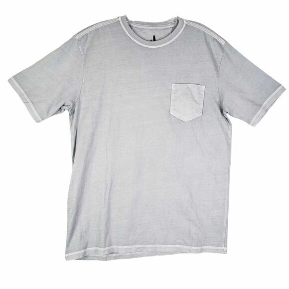 Johnnie-O Pocket T-Shirt Short Sleeve Gray Men’s Size Medium M Crewneck Tee - Picture 2 of 9